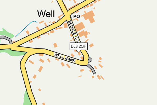 DL8 2QF map - OS OpenMap – Local (Ordnance Survey)