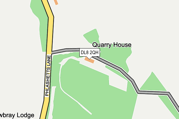 DL8 2QH map - OS OpenMap – Local (Ordnance Survey)