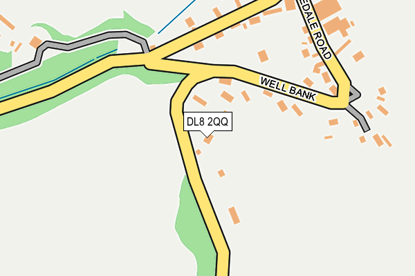 DL8 2QQ map - OS OpenMap – Local (Ordnance Survey)