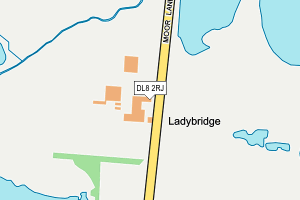 DL8 2RJ map - OS OpenMap – Local (Ordnance Survey)