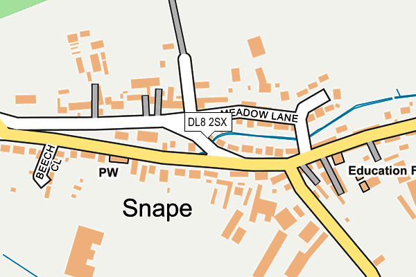 DL8 2SX map - OS OpenMap – Local (Ordnance Survey)