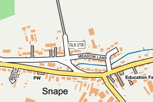 DL8 2TB map - OS OpenMap – Local (Ordnance Survey)