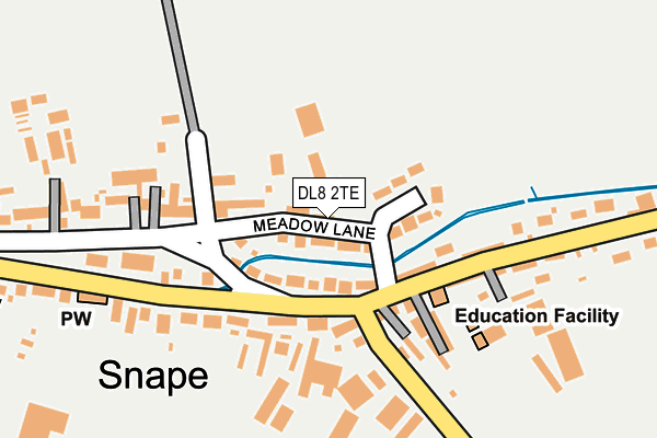 DL8 2TE map - OS OpenMap – Local (Ordnance Survey)