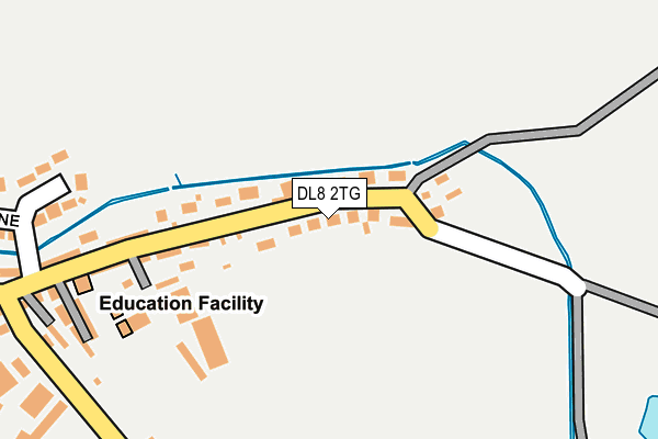 DL8 2TG map - OS OpenMap – Local (Ordnance Survey)
