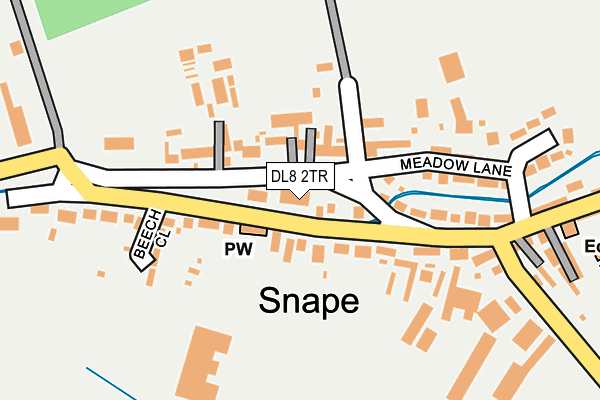 DL8 2TR map - OS OpenMap – Local (Ordnance Survey)