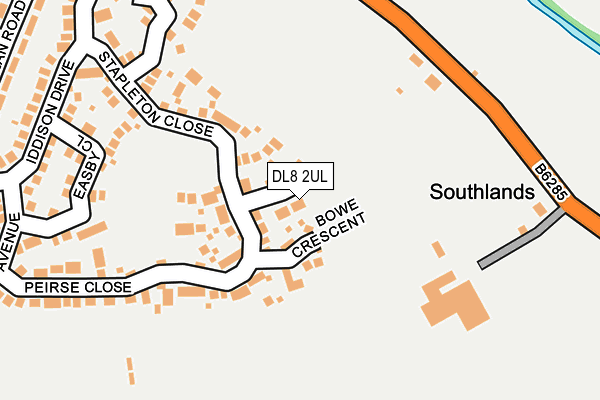 DL8 2UL map - OS OpenMap – Local (Ordnance Survey)