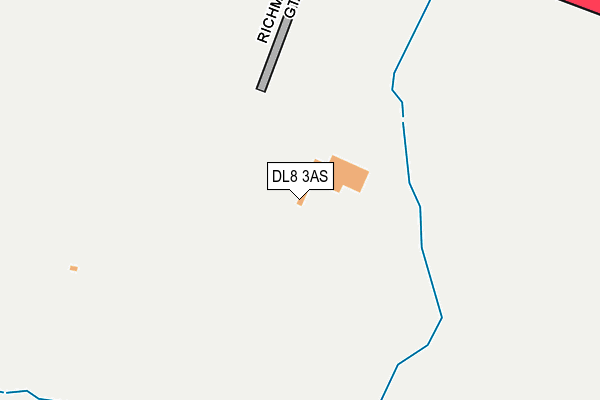 DL8 3AS map - OS OpenMap – Local (Ordnance Survey)