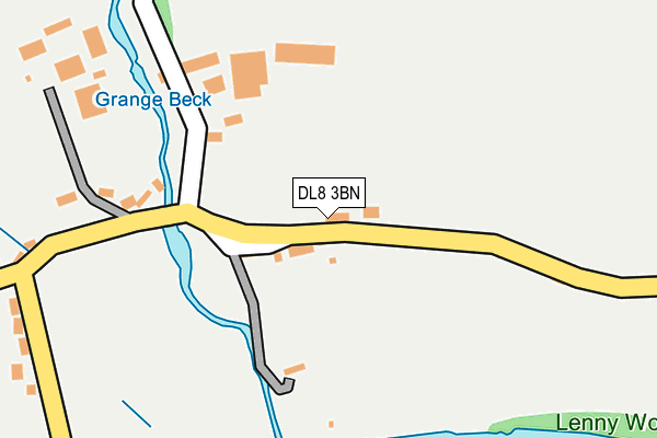 DL8 3BN map - OS OpenMap – Local (Ordnance Survey)