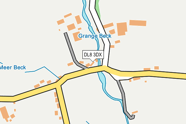 DL8 3DX map - OS OpenMap – Local (Ordnance Survey)