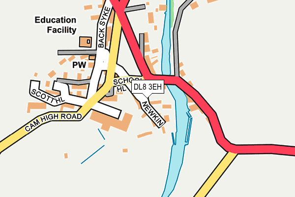 DL8 3EH map - OS OpenMap – Local (Ordnance Survey)