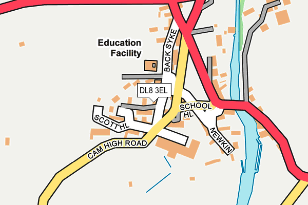 DL8 3EL map - OS OpenMap – Local (Ordnance Survey)