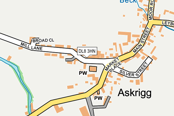 DL8 3HN map - OS OpenMap – Local (Ordnance Survey)