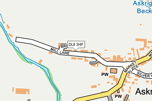 DL8 3HP map - OS OpenMap – Local (Ordnance Survey)