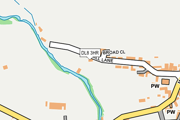 DL8 3HR map - OS OpenMap – Local (Ordnance Survey)
