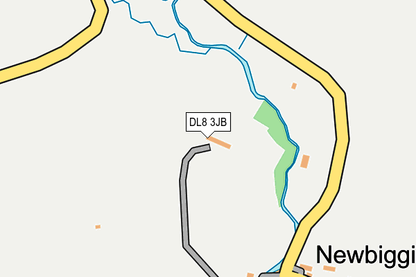 DL8 3JB map - OS OpenMap – Local (Ordnance Survey)