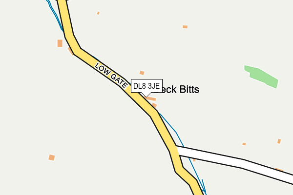DL8 3JE map - OS OpenMap – Local (Ordnance Survey)