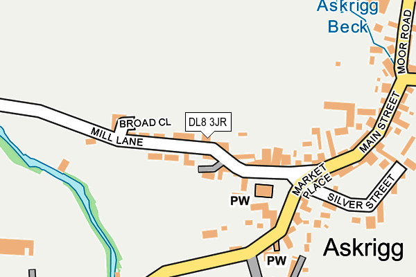 DL8 3JR map - OS OpenMap – Local (Ordnance Survey)