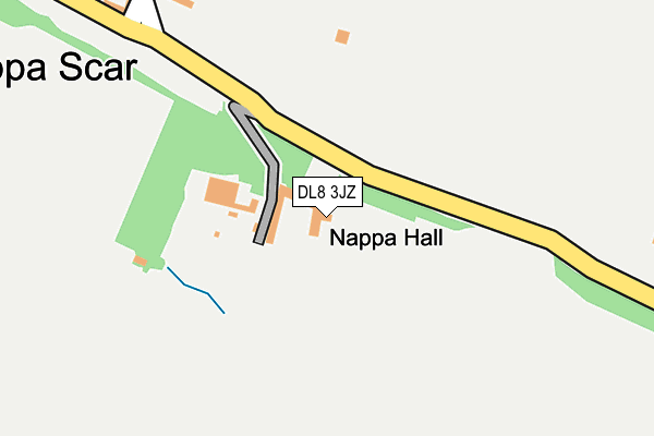 DL8 3JZ map - OS OpenMap – Local (Ordnance Survey)