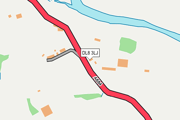DL8 3LJ map - OS OpenMap – Local (Ordnance Survey)