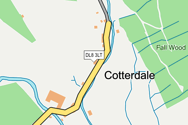 DL8 3LT map - OS OpenMap – Local (Ordnance Survey)