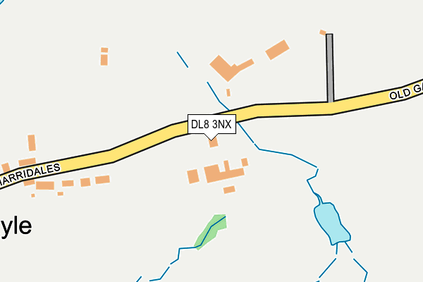 DL8 3NX map - OS OpenMap – Local (Ordnance Survey)