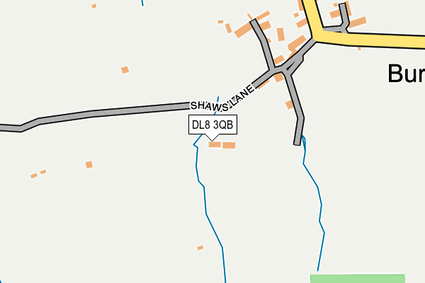 DL8 3QB map - OS OpenMap – Local (Ordnance Survey)