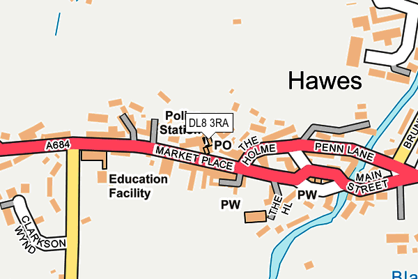 Map of THE WHITE HART HAWES LIMITED at local scale