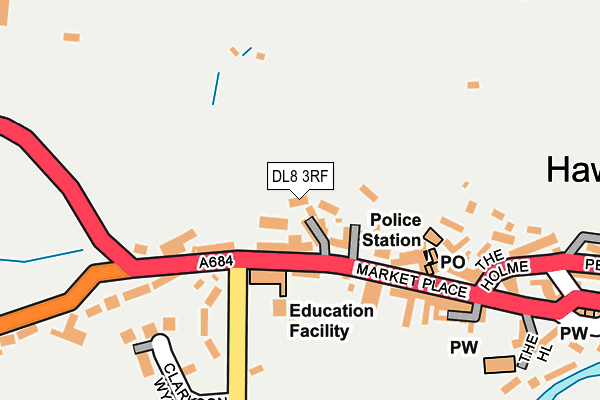 DL8 3RF map - OS OpenMap – Local (Ordnance Survey)