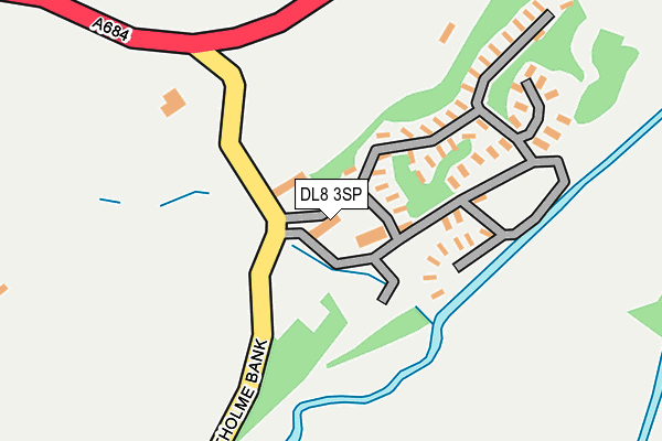 DL8 3SP map - OS OpenMap – Local (Ordnance Survey)