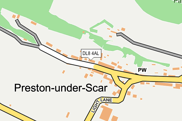 DL8 4AL map - OS OpenMap – Local (Ordnance Survey)