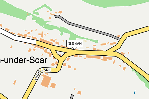 DL8 4AN map - OS OpenMap – Local (Ordnance Survey)