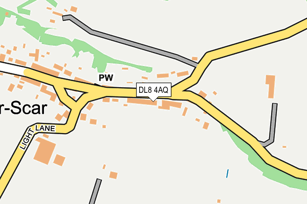 DL8 4AQ map - OS OpenMap – Local (Ordnance Survey)