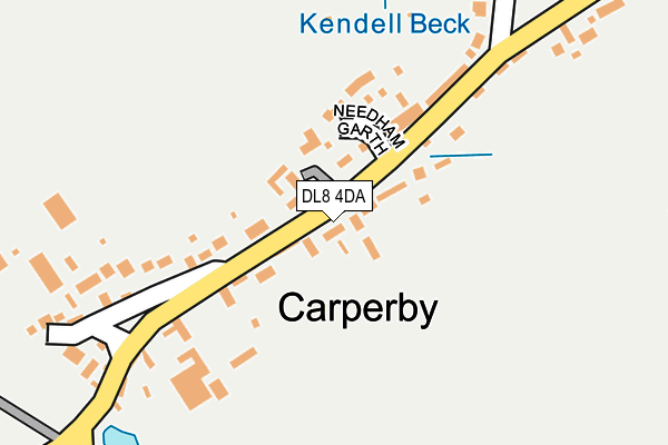 DL8 4DA map - OS OpenMap – Local (Ordnance Survey)