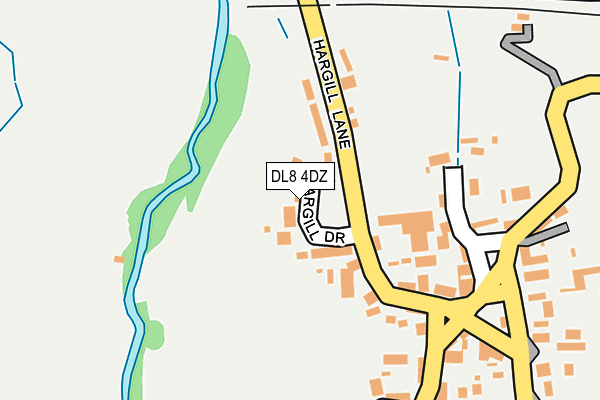 DL8 4DZ map - OS OpenMap – Local (Ordnance Survey)