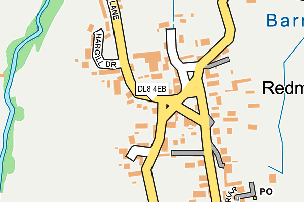 DL8 4EB map - OS OpenMap – Local (Ordnance Survey)