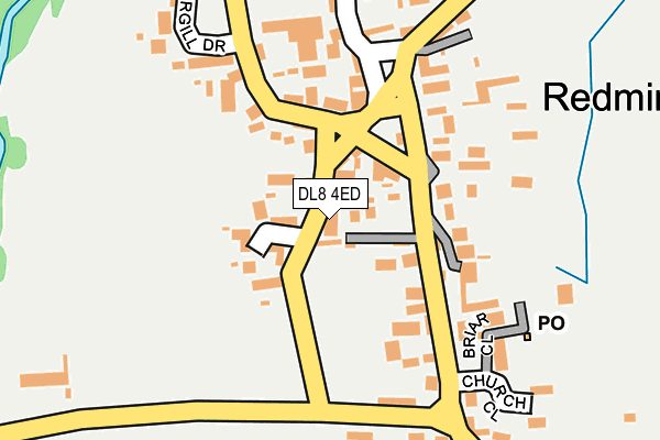 DL8 4ED map - OS OpenMap – Local (Ordnance Survey)