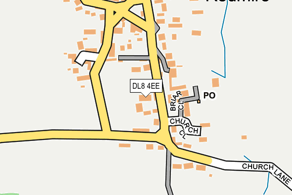 DL8 4EE map - OS OpenMap – Local (Ordnance Survey)