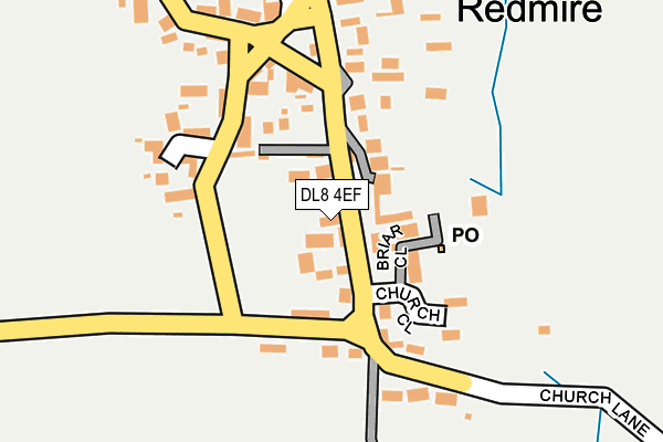 DL8 4EF map - OS OpenMap – Local (Ordnance Survey)