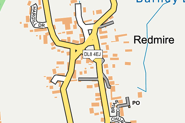 DL8 4EJ map - OS OpenMap – Local (Ordnance Survey)
