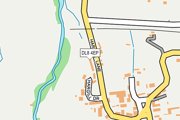 DL8 4EP map - OS OpenMap – Local (Ordnance Survey)