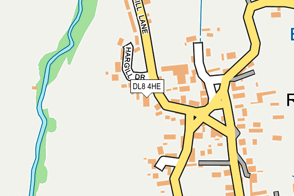 DL8 4HE map - OS OpenMap – Local (Ordnance Survey)