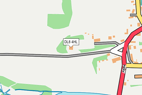 DL8 4HL map - OS OpenMap – Local (Ordnance Survey)