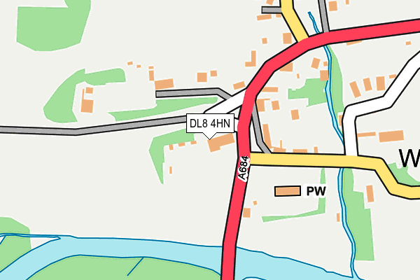DL8 4HN map - OS OpenMap – Local (Ordnance Survey)