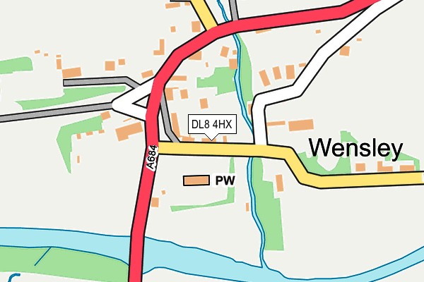 DL8 4HX map - OS OpenMap – Local (Ordnance Survey)