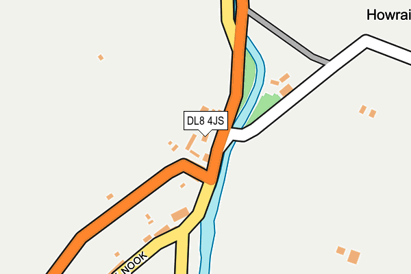 DL8 4JS map - OS OpenMap – Local (Ordnance Survey)