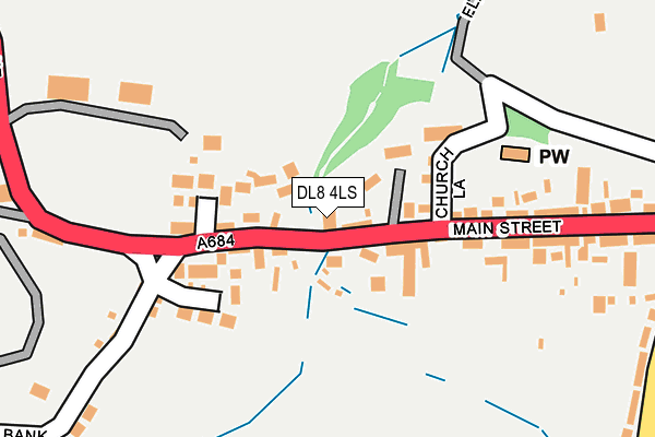 DL8 4LS map - OS OpenMap – Local (Ordnance Survey)