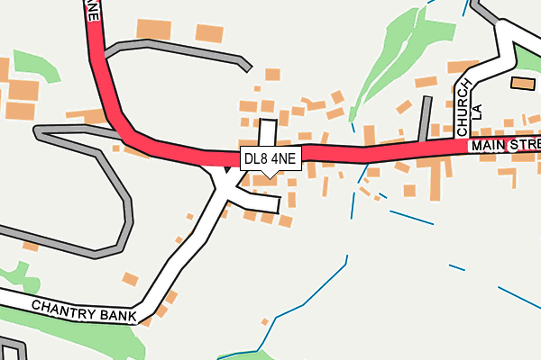 DL8 4NE map - OS OpenMap – Local (Ordnance Survey)