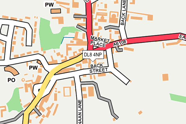 DL8 4NP map - OS OpenMap – Local (Ordnance Survey)