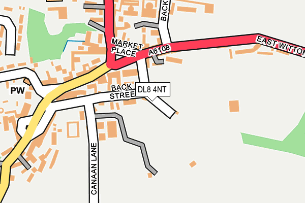 DL8 4NT map - OS OpenMap – Local (Ordnance Survey)
