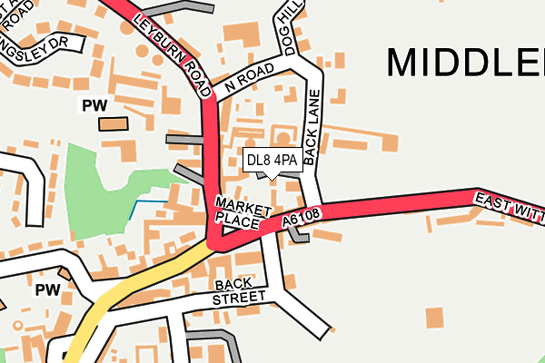 DL8 4PA map - OS OpenMap – Local (Ordnance Survey)